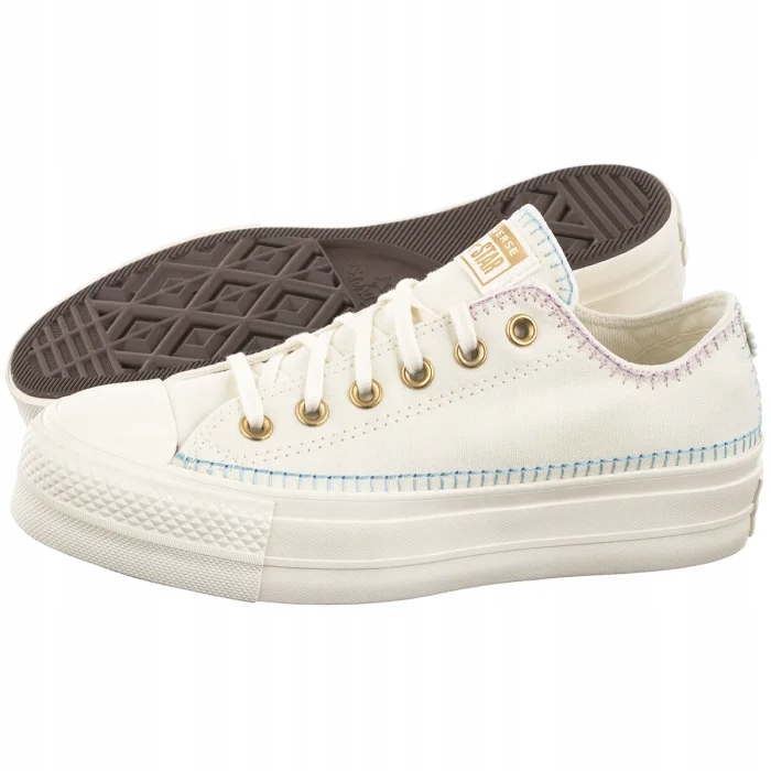 Dámské tenisky na platformě Converse Ctas Lift Ox Bílé