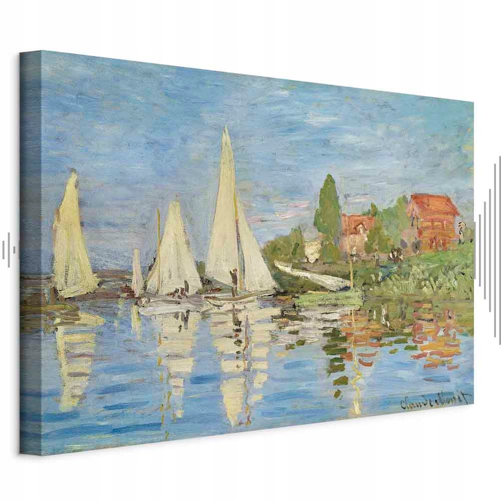 Claude Monet Regaty Krajina Akustický Odhlučňovací Obraz Ložnice 60x40