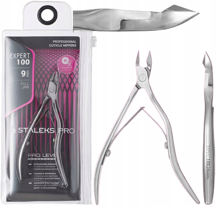 Profesjonalne Cążki do Skórek Expert 100 9mm Staleks Precyzja Ostrość