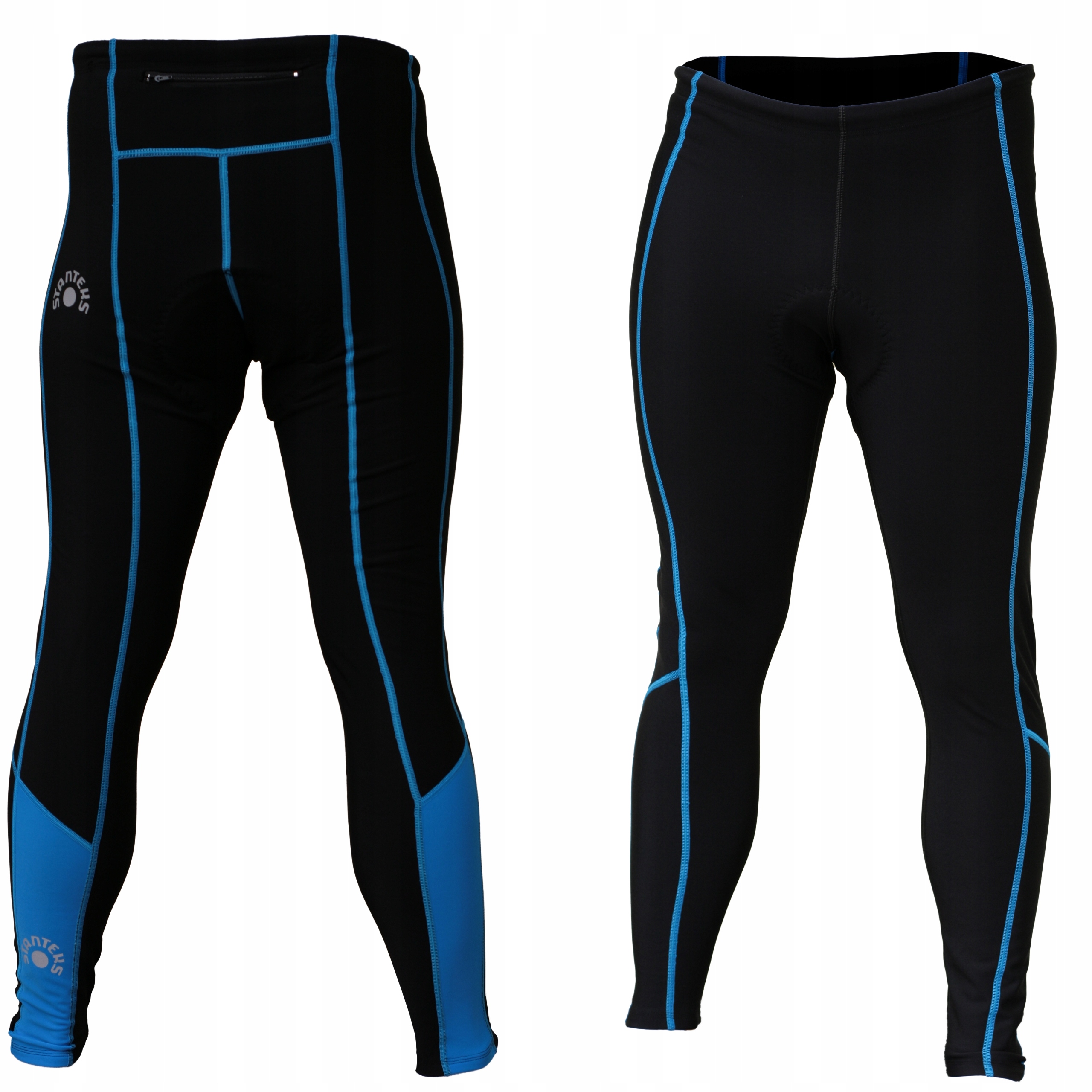 Spodnie Rowerowe męskie długie odblaskowe Stanteks ocieplane Coolmax XXXL