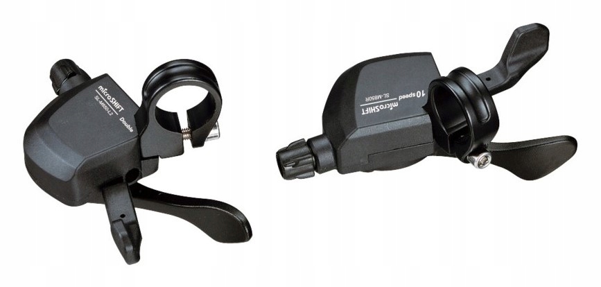 Manetki Microshift Xle, Para, 10.rzędowe(2x10), Kompatybilne z Shimano