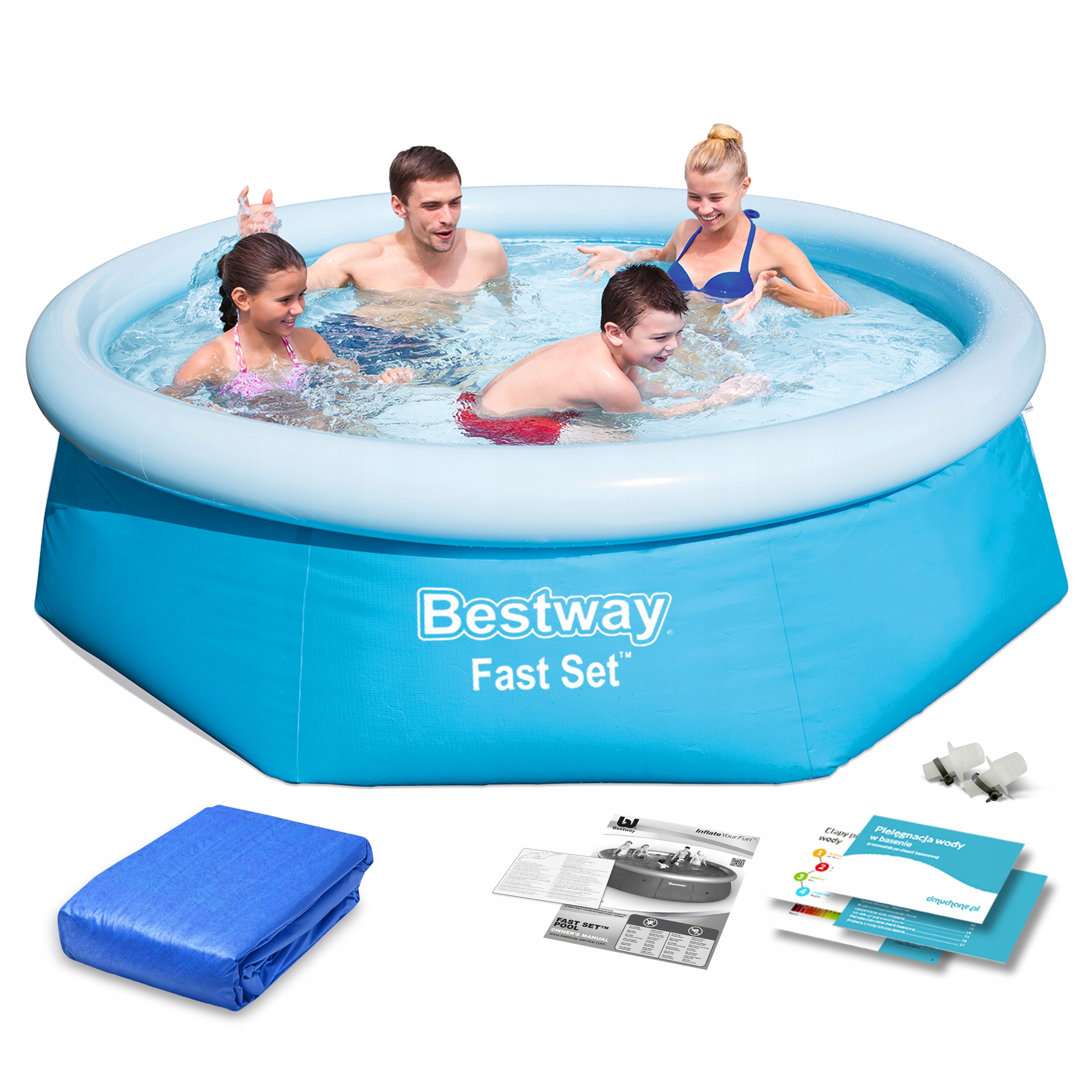 

Basen Ogrodowy Rozporowy 244x66cm Bestway Zestaw