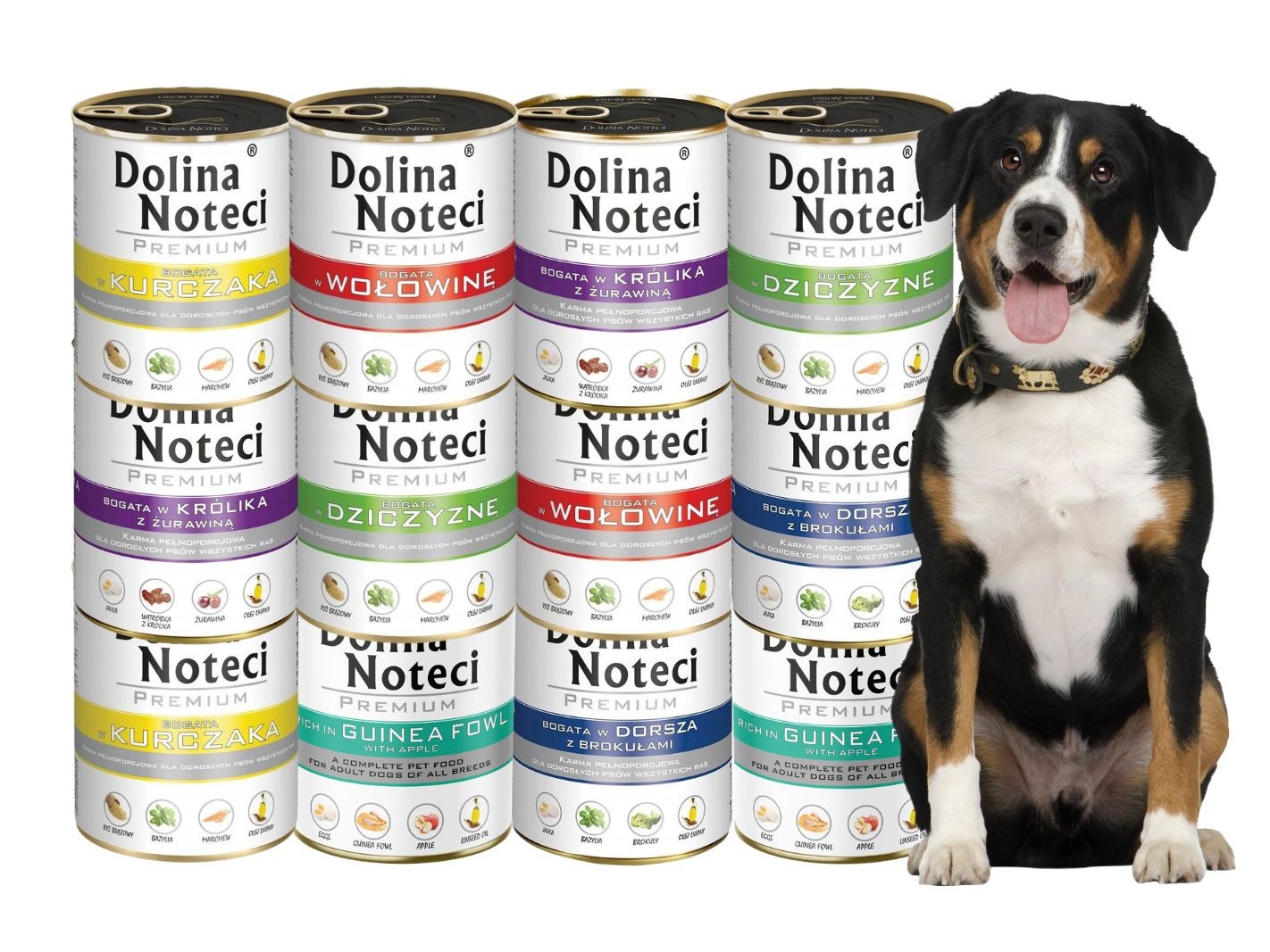 Vlhké krmivo pro psy Dolina Noteci Premium mix chutí 12x800 g