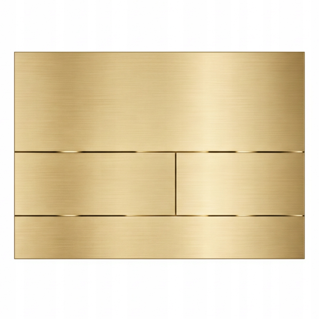 Balneo Splachovací Wc Tlačítko Flo Zlatá Nerezová Ocel 3/6 L Pro Rám