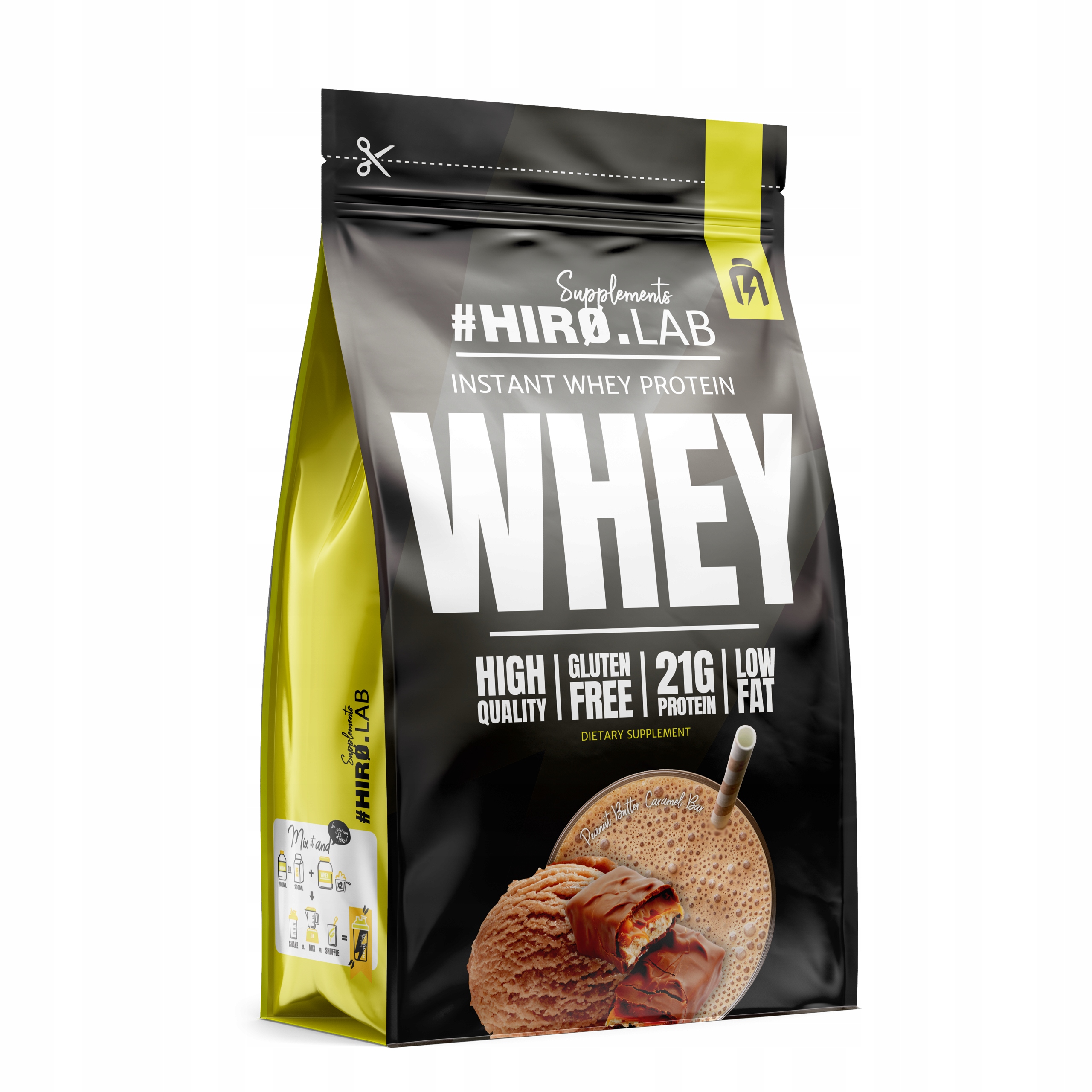 Hiro.Lab Instant Whey Protein 750g Wpc arašídové Protein