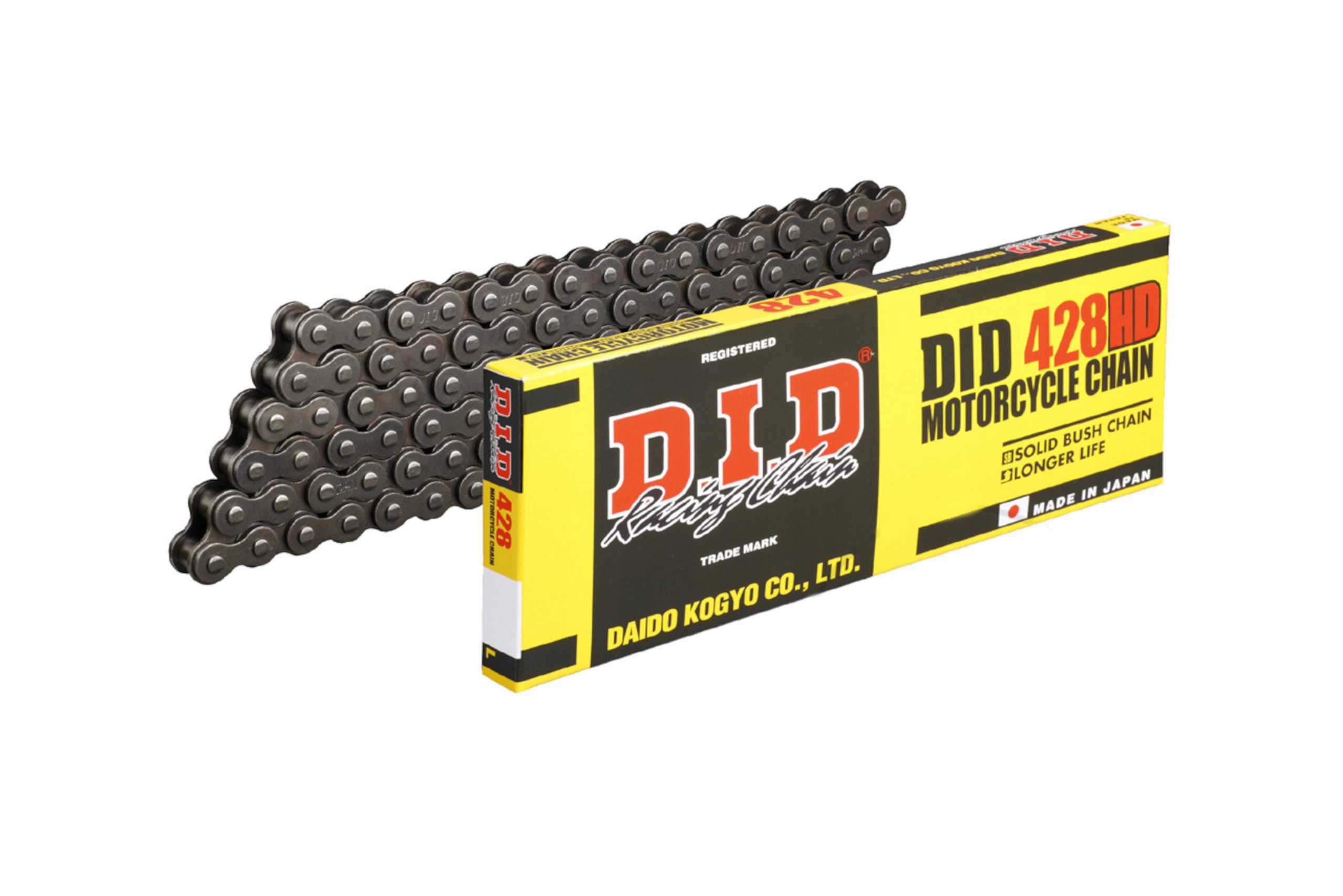 DID428HD-142 - ПРИВОДНАЯ ЦЕПЬ DID 428 HD 142 ЗВЕНЬЯ ЗАСТЕЖКА