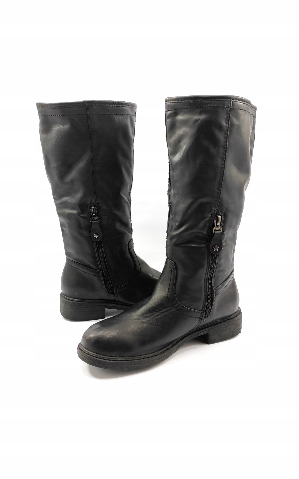 OCIEPLANE CZARNE KOZAKI 36