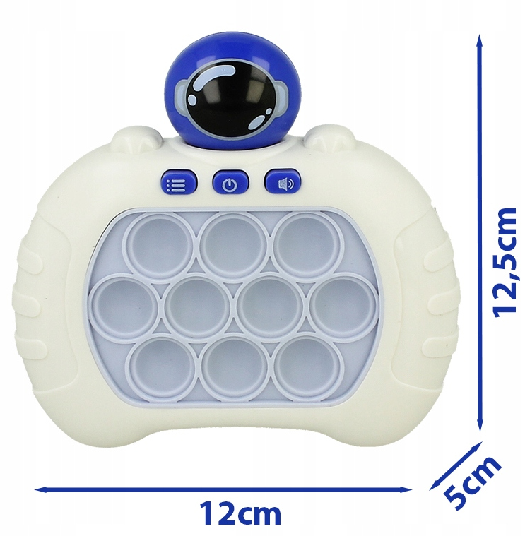 GRA ZRĘCZNOŚCIOWA POP IT POPIT ELEKTRYCZNA ANTYSTRESOWA LED DŹWIĘKI KOSMOS Marka Stator