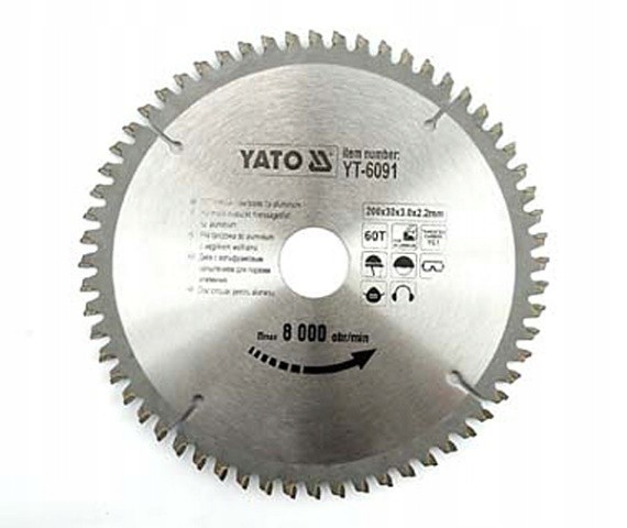Yato Kotoučová Pila Na Hliník 200X60TX30MM YT-6091