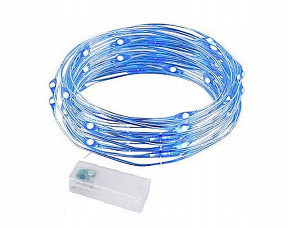 

Lampki Drucik 50xMICROLED Baterie Ozdoba Niebieski