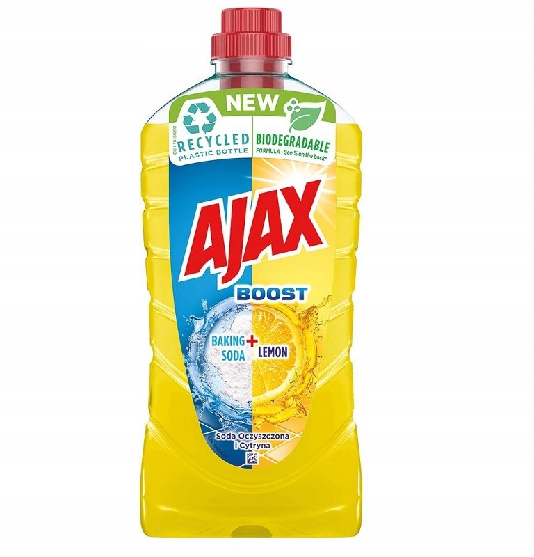 

Ajax Boost Płyn do mycia podłóg 1 L Soda Cytryna