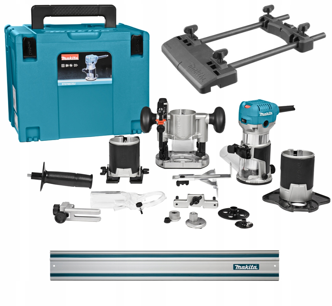 

Makita Frezarka RT0702CX2J 710W Adpter Szyna XXL