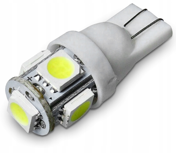 Żarówka Postojowa W5W 5 Led T10 Żarówki Białe Postojowe