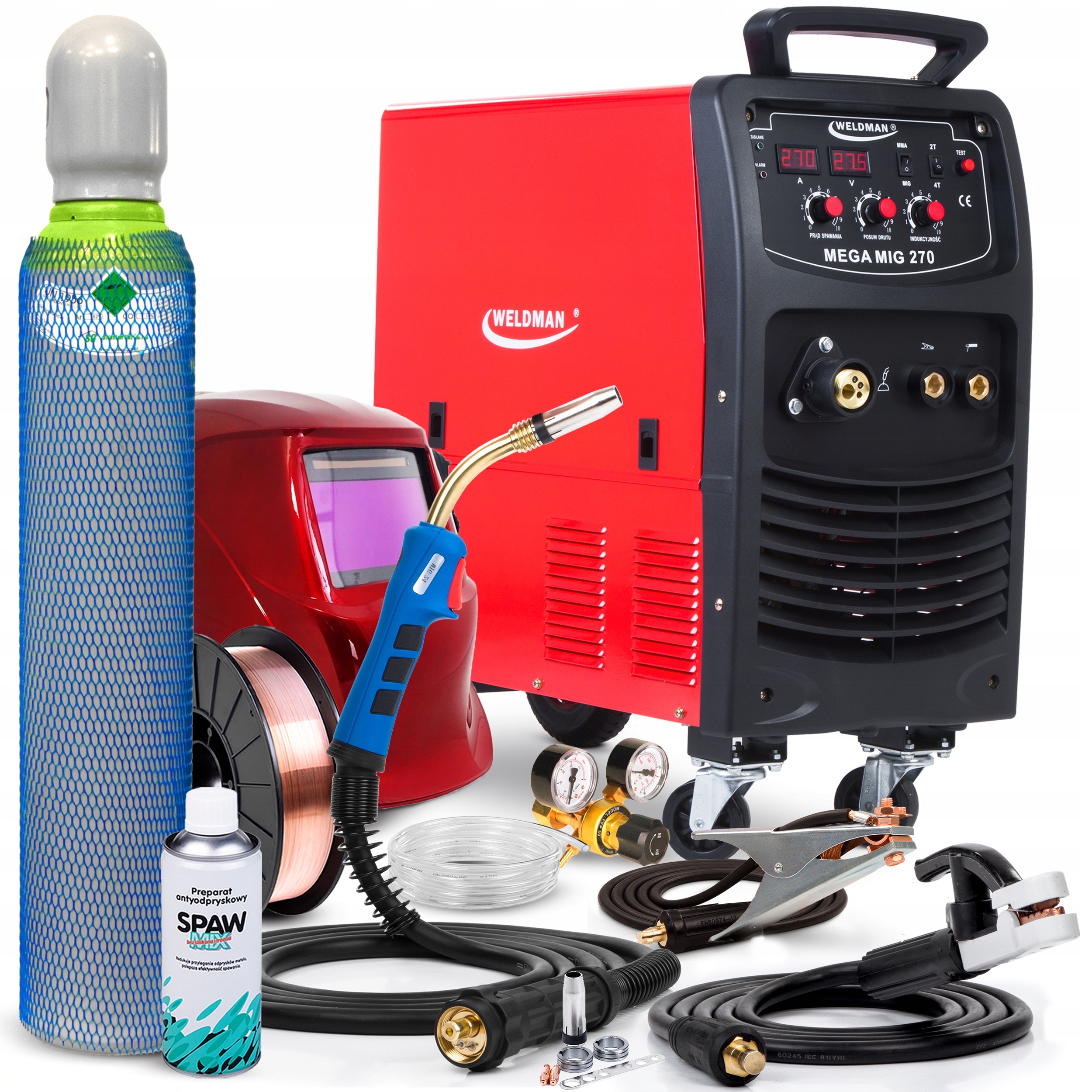 Svařovací Stroj Migomat Weldman Mig 270 Mma 400V 270A 4X4 Igbt Lutosvařování