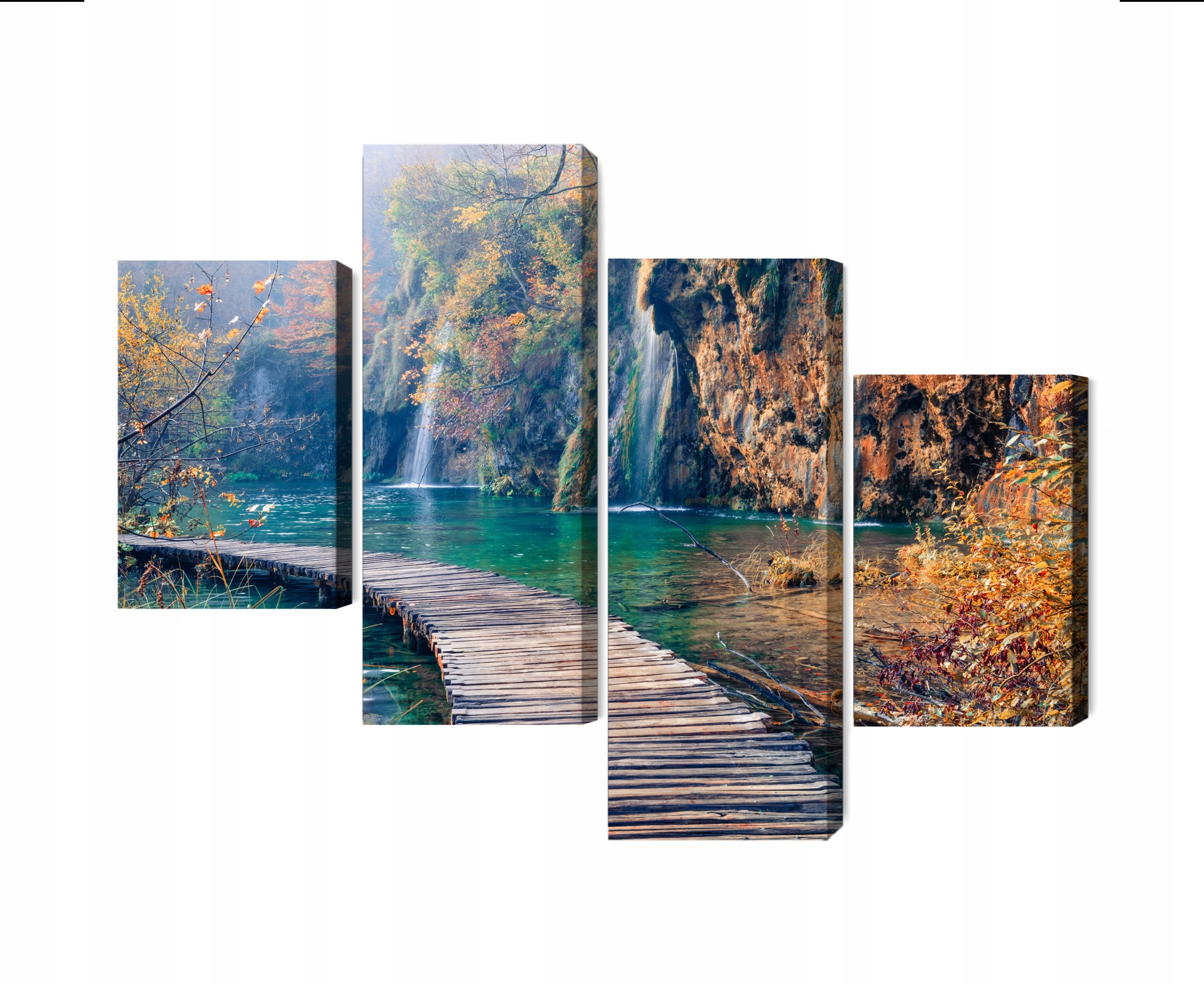 Viacdielny obraz Národný park Plitvické jazerá Canvas 120x75