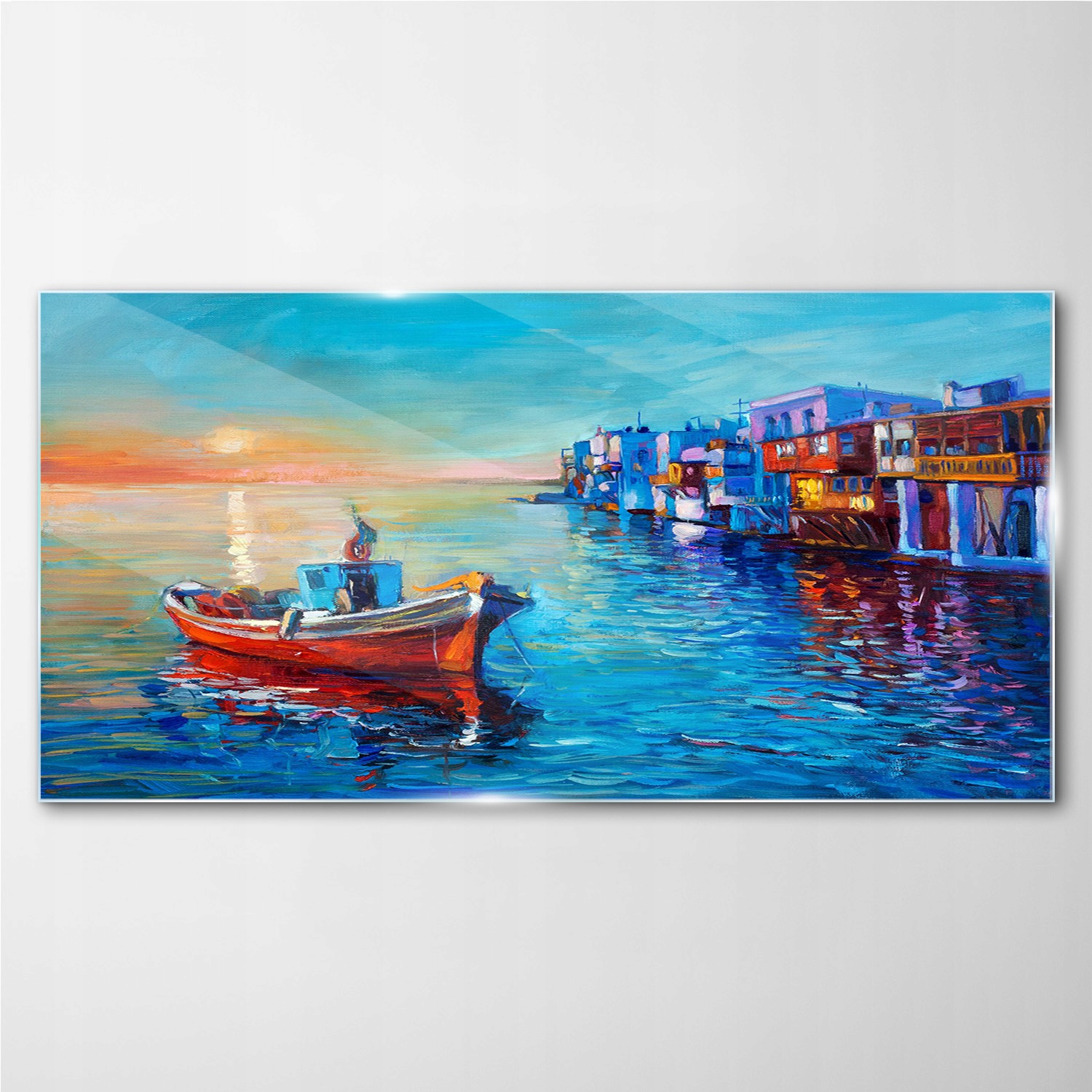 

Foto-obraz szklany Morze zachód słońca 140x70 cm