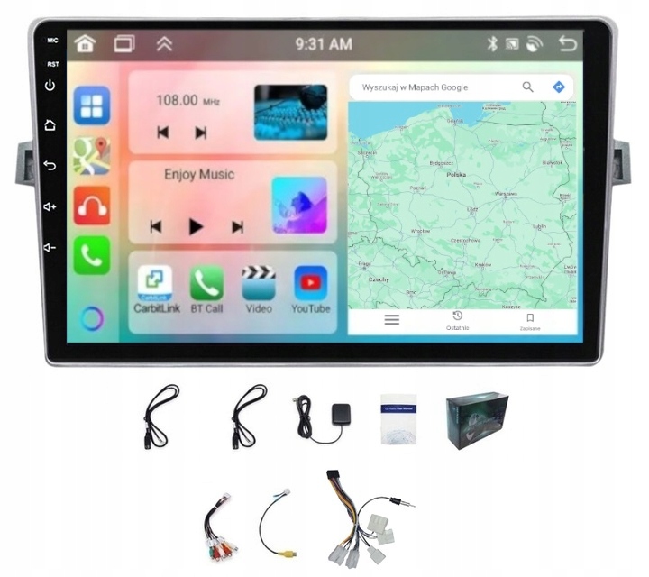 Autorádio S Navigací Carplay Toyota Verso 2009-2018 Wifi Android 6GB 128GB