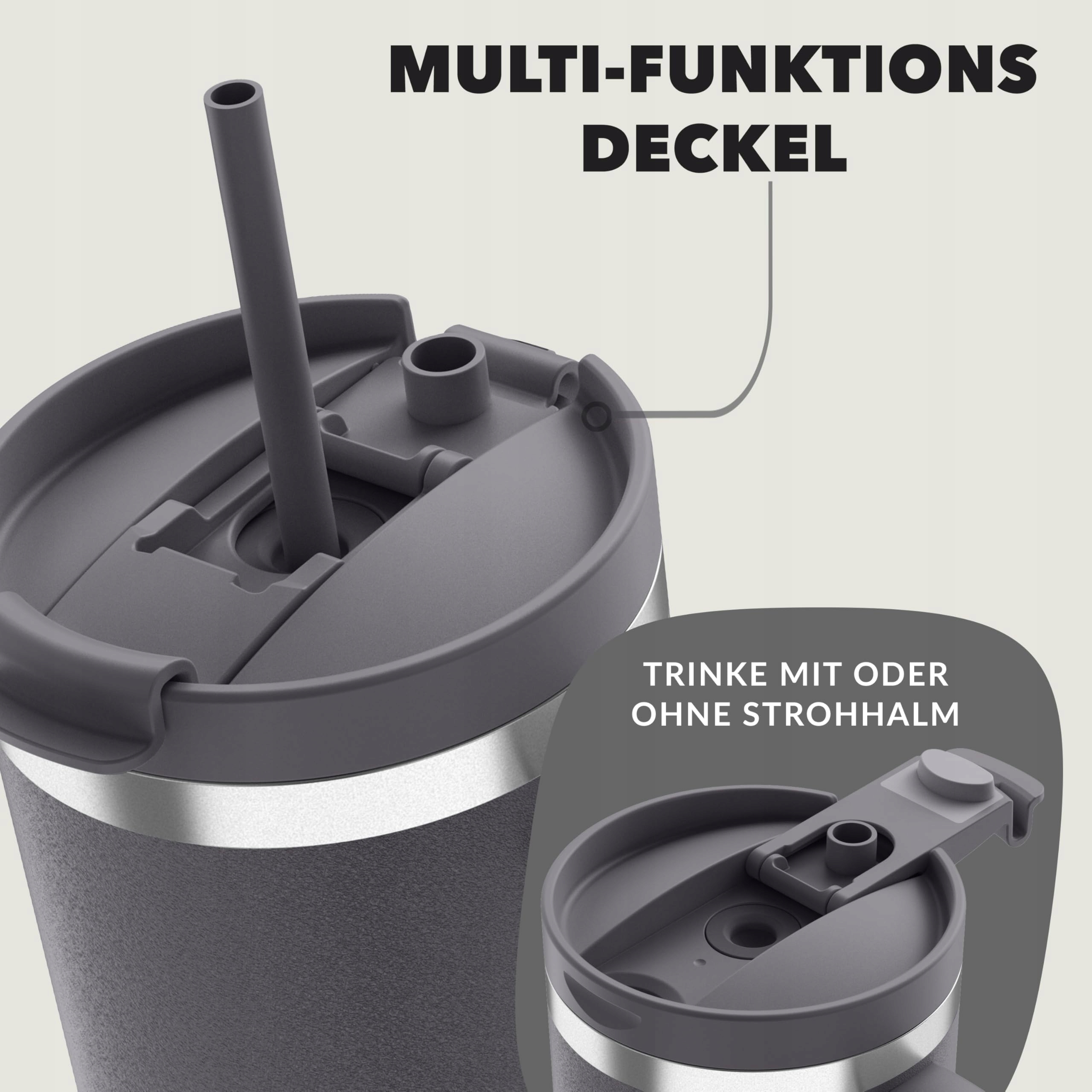 CONTIGO Butelka Termiczna Stalowa 1200 ml Z Uchem I Słomką BPA Free — miniatura 3