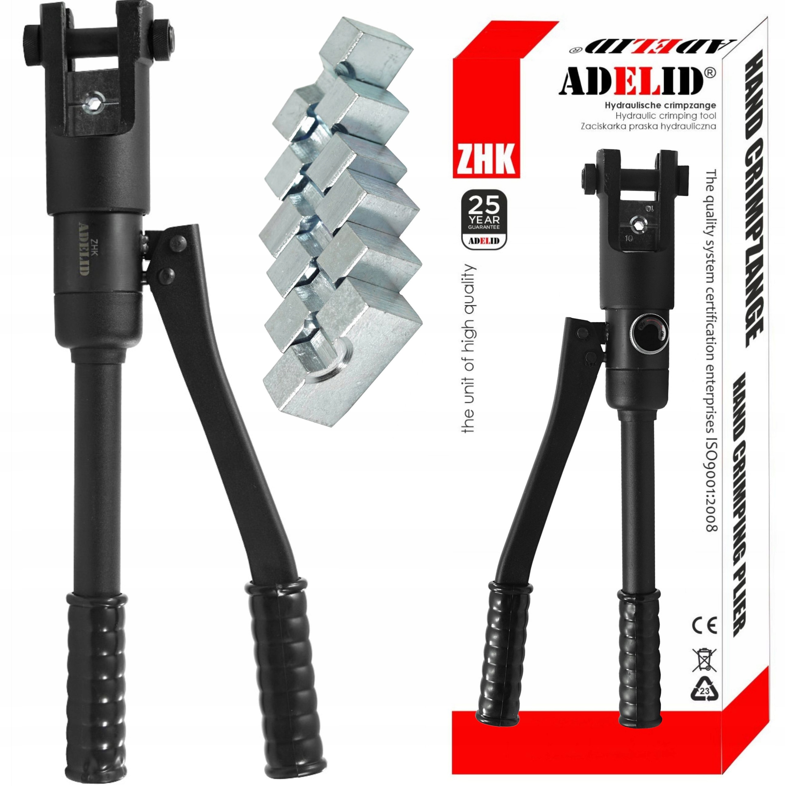 Zaciskarka Praska Hydrauliczna Do Tulejek Kablowych Zestaw Matryc 16-240mm