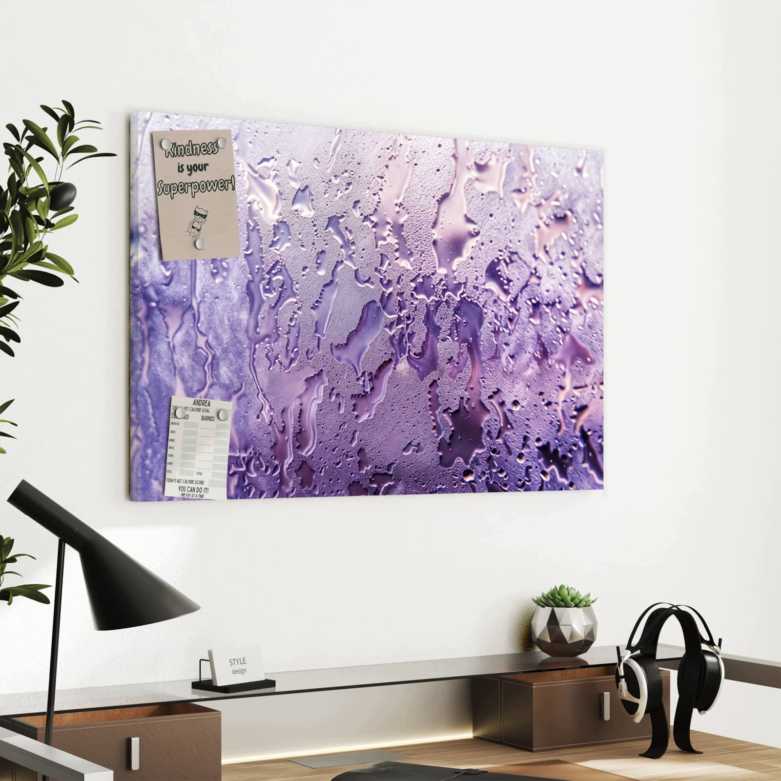 Magnetická tabule Dymne Kapka 60 × 40 cm