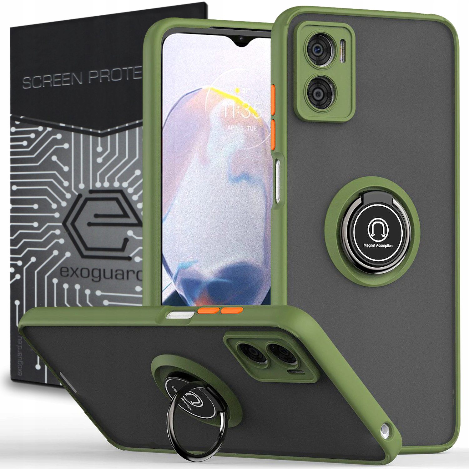 

Case Etui Pancerne+szkło do Motorola Moto E22 E22i