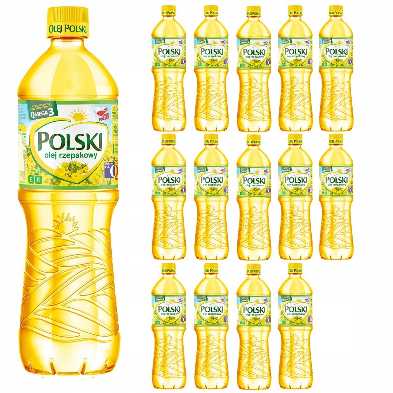Levně Polský řepkový olej s omega 3, sada 15 x 1 litr