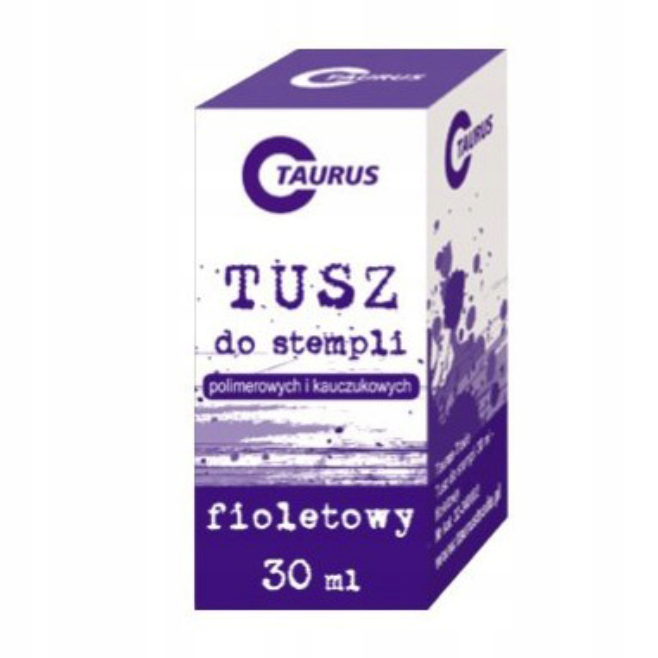 TUSZ DO STEMPLI PIECZĄTEK 30 ML FIOLETOWY TAURUS Kod producenta 5901912220362