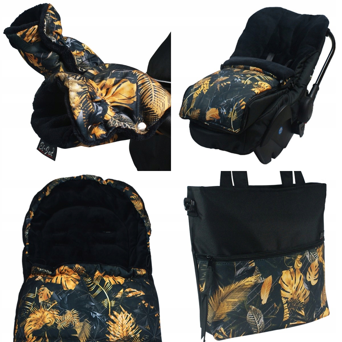 MUFKI RĘKAWICZKI LIŚCIE DO WÓZKÓW DZIECIĘCYCH Kolor producenta wielokolorowy