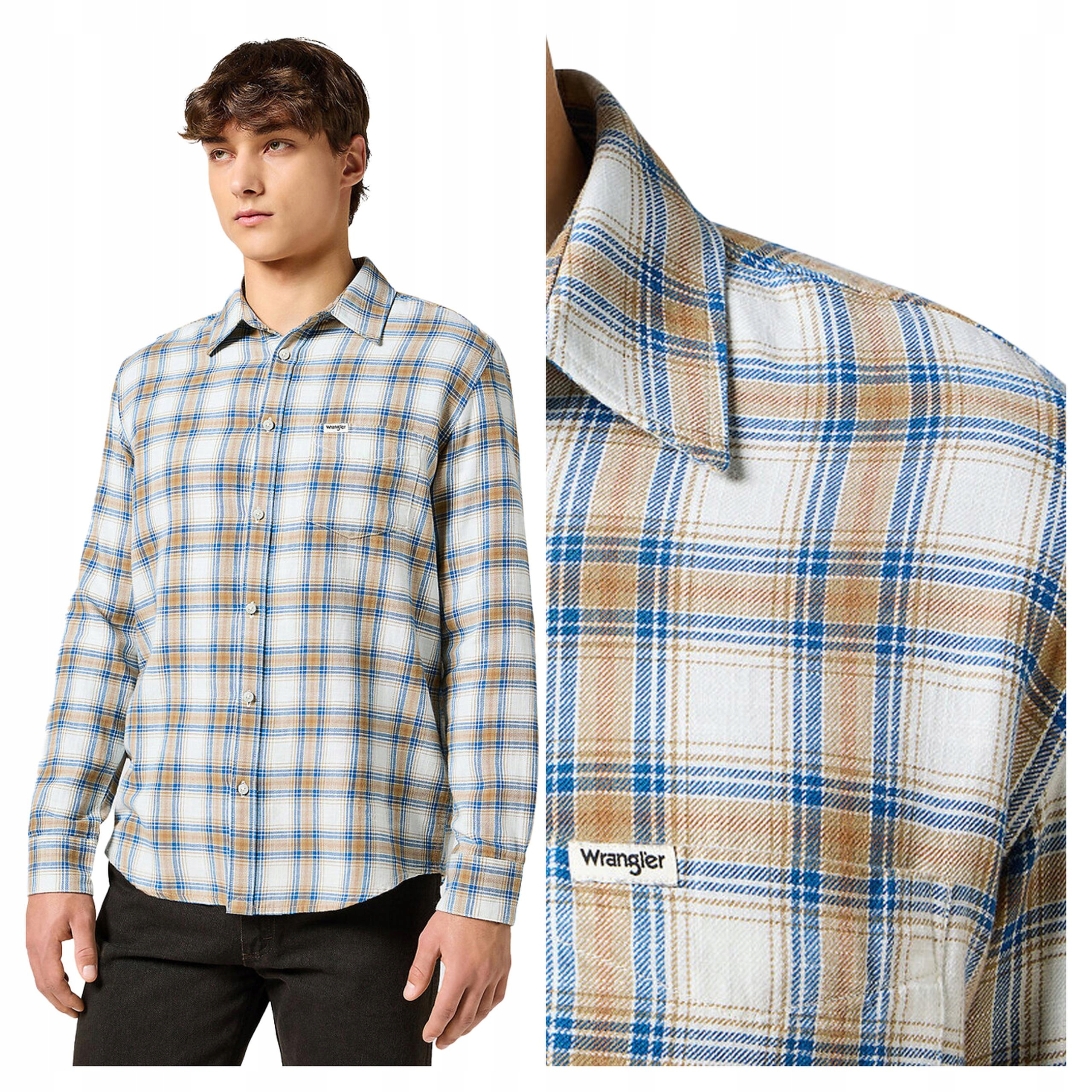 Pánská košile Wrangler 1 Pkt Indigo Shirt M