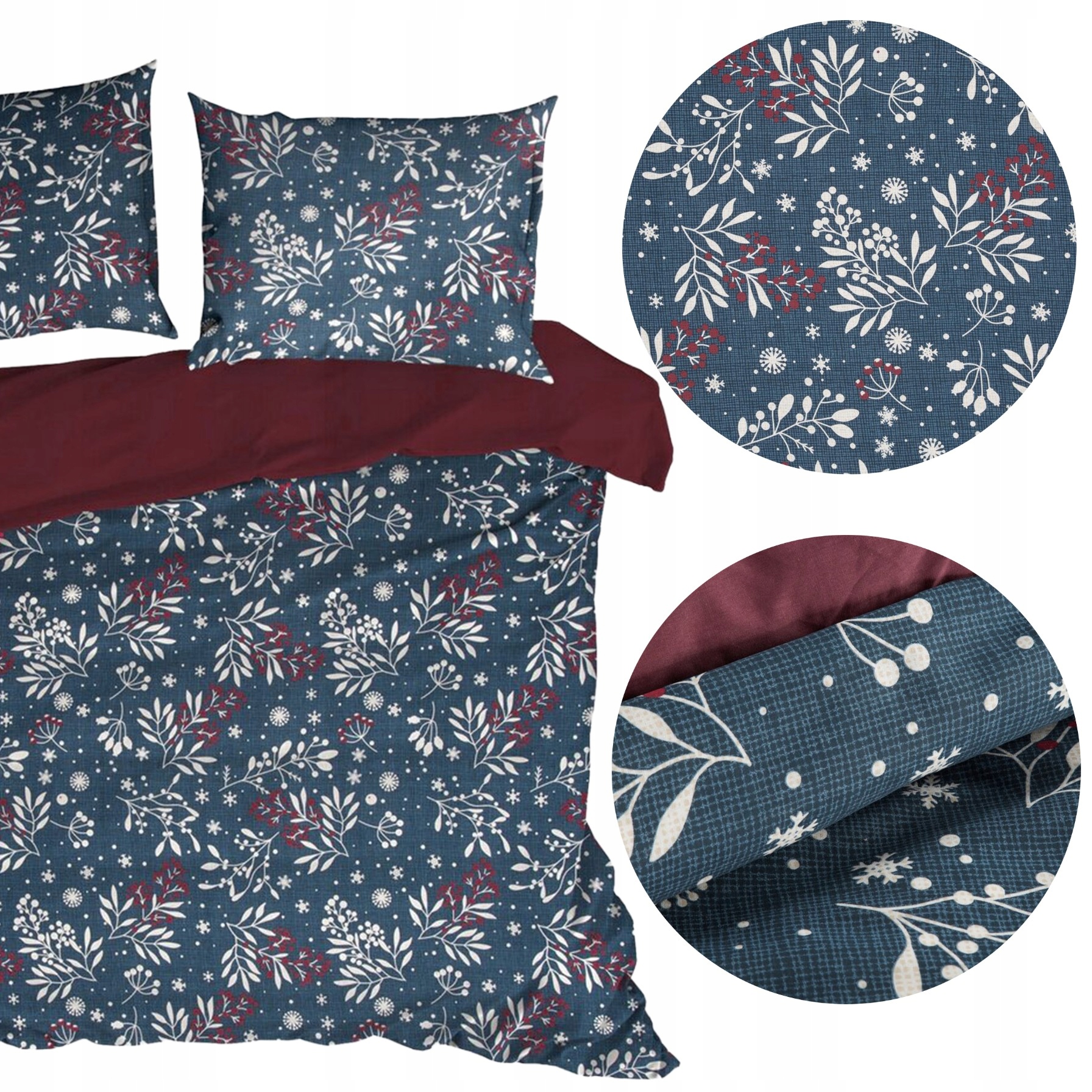 Povlečení Povlečení Set 2ks 220X200cm Bavlna Modrá Dárek