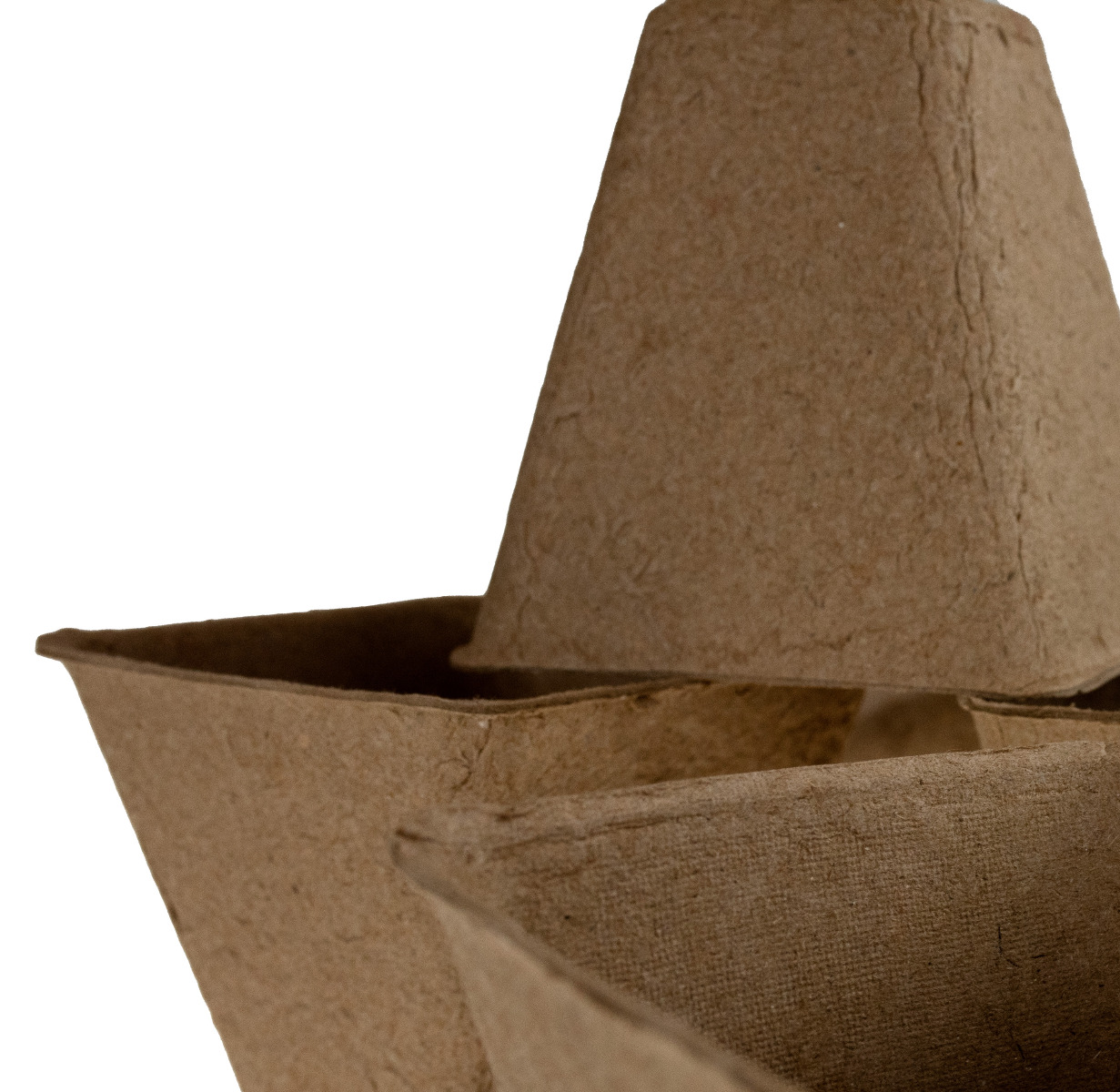 DONICZKI TORFOWE BIODEGRADOWALNE ROZSADOWE SADZONKI ROZSADY 8x8CM 18SZT. Kolor odcienie brązu i beżu