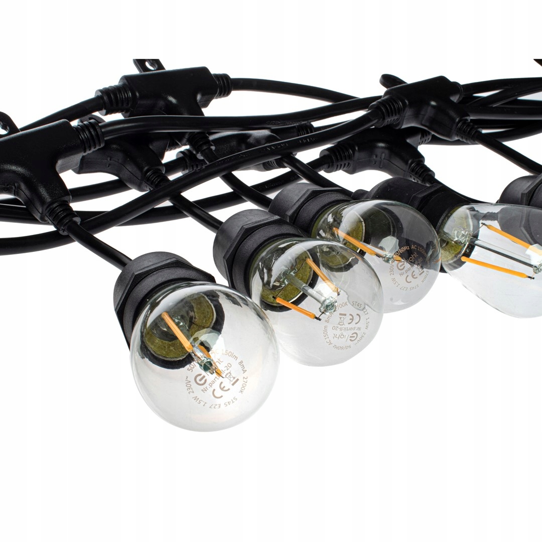 Svetelná Girlanda Záhradná Lampa Led Svetlá Do Záhrady 10 M