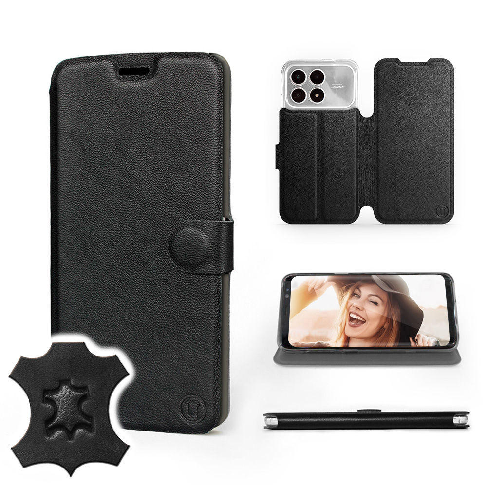 Etui Mobiwear do Xiaomi Poco F8 Pro Black Leathe