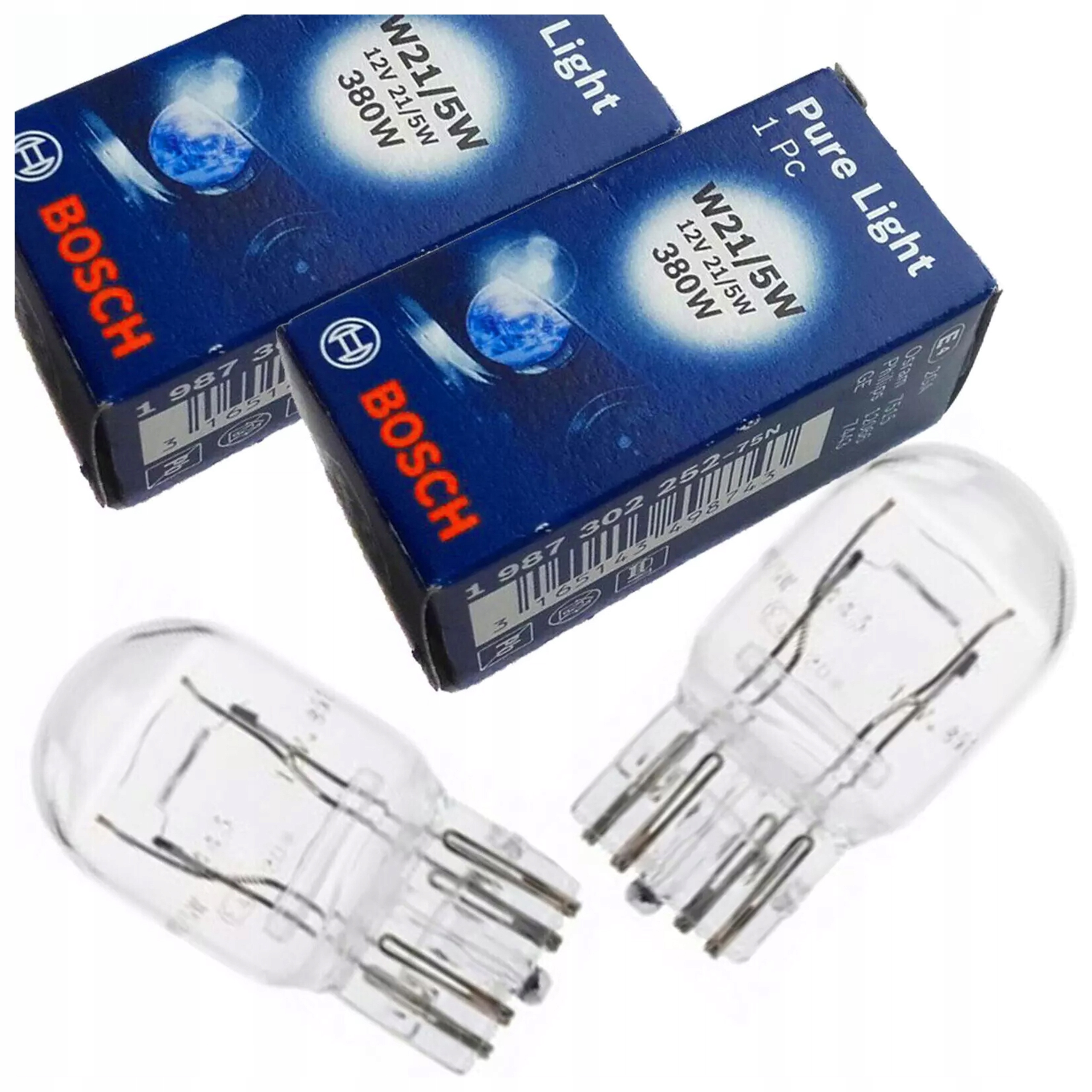 2x Bosch 1 987 302 252 Żarówka W21/5W 12V 21/5W