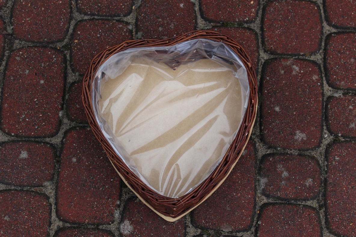 Serce wiklinowe DUŻE doniczka osłonka Marka inna