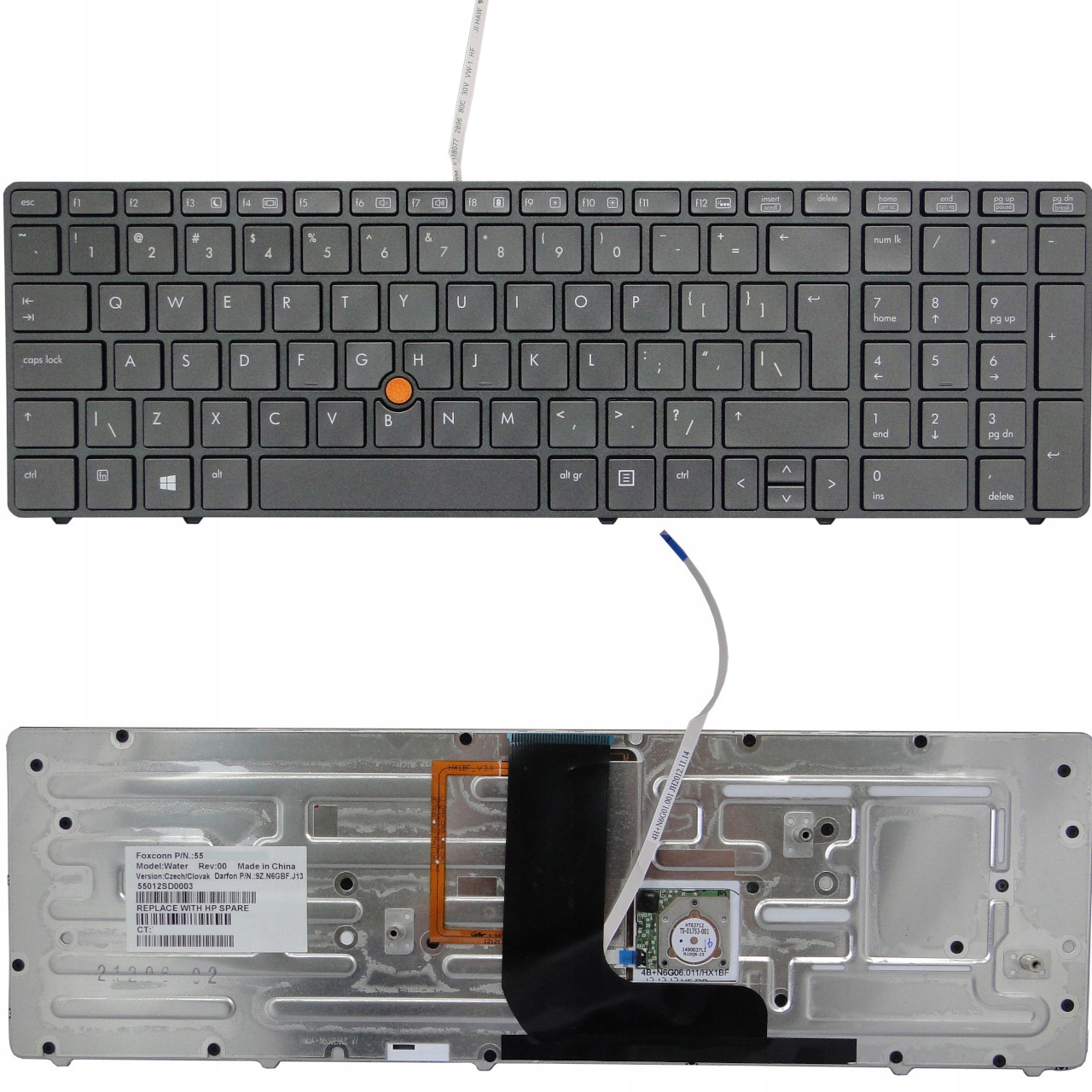 

klawiatura Hp EliteBook 8570W 8560W podświetlana