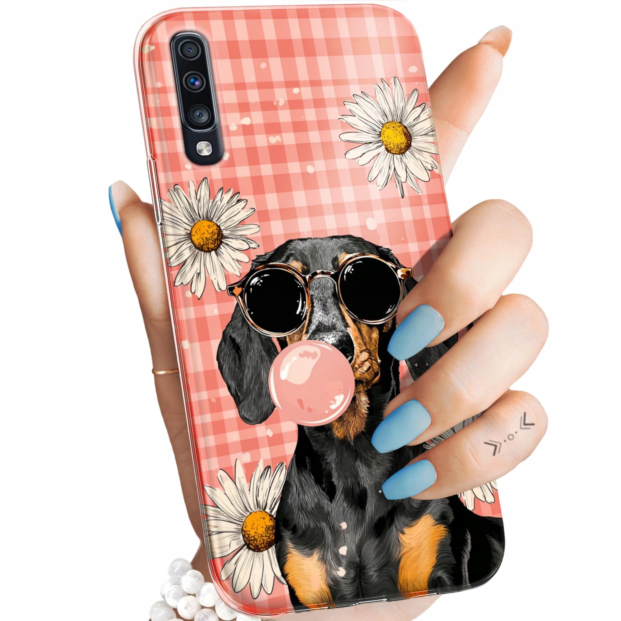 Etui Do Samsung Galaxy A70 A70S Jamniki Psy Jamnik Red Merle Case