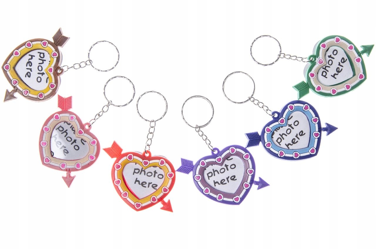 Brelok ramka na zdjęcie serduszko