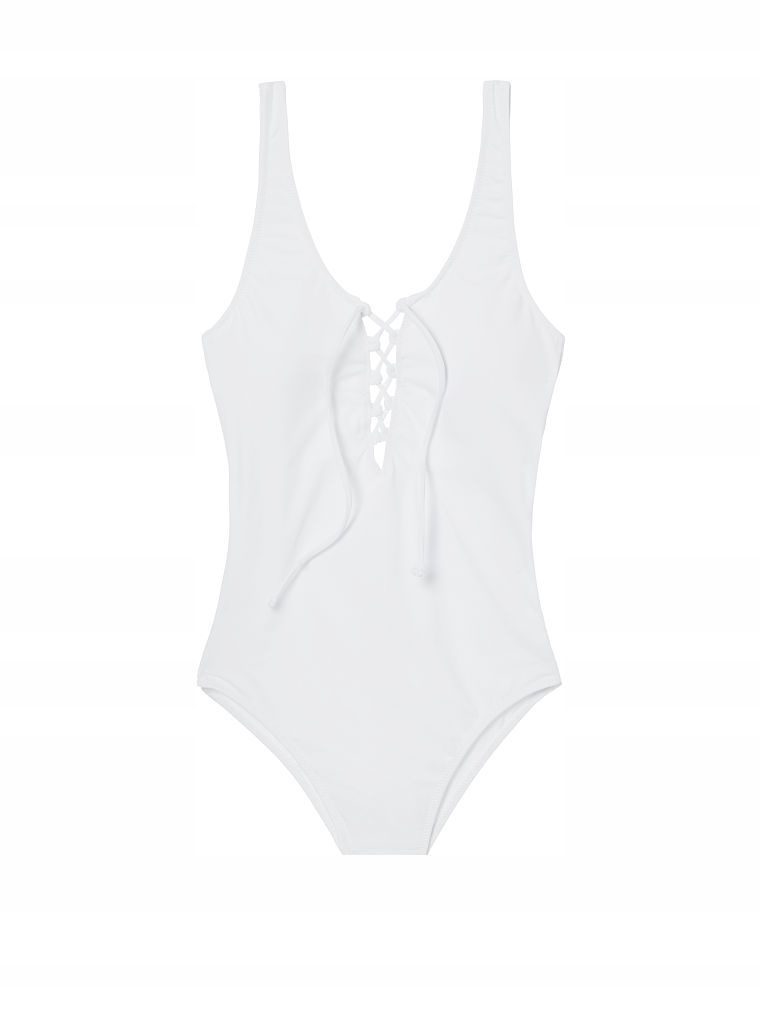 Victoria's Secret dámské plavky Lace-Up Front L