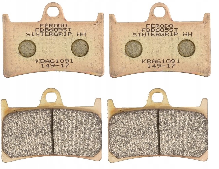 FDB605ST - Тормозные колодки YAMAHA YZF-R6 1999-2004 передние