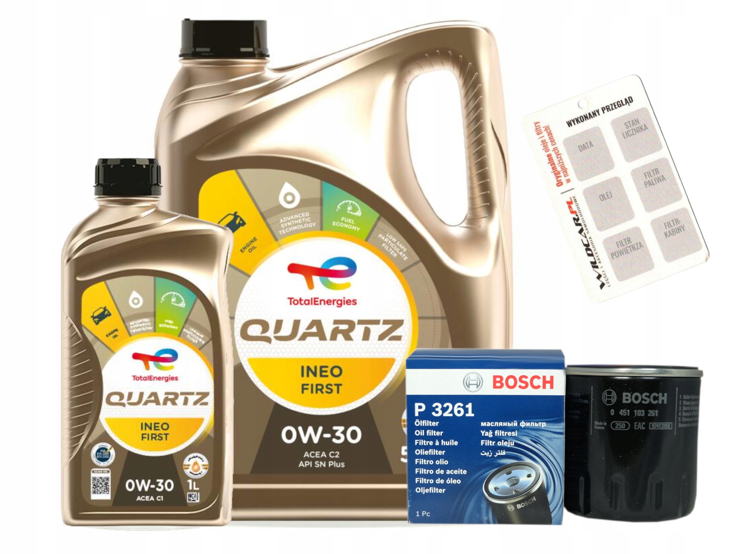 Filter Bosch P3261 olej 0W30 Total Ineo Psa 2.0 BlueHDi 135 150 180 Km