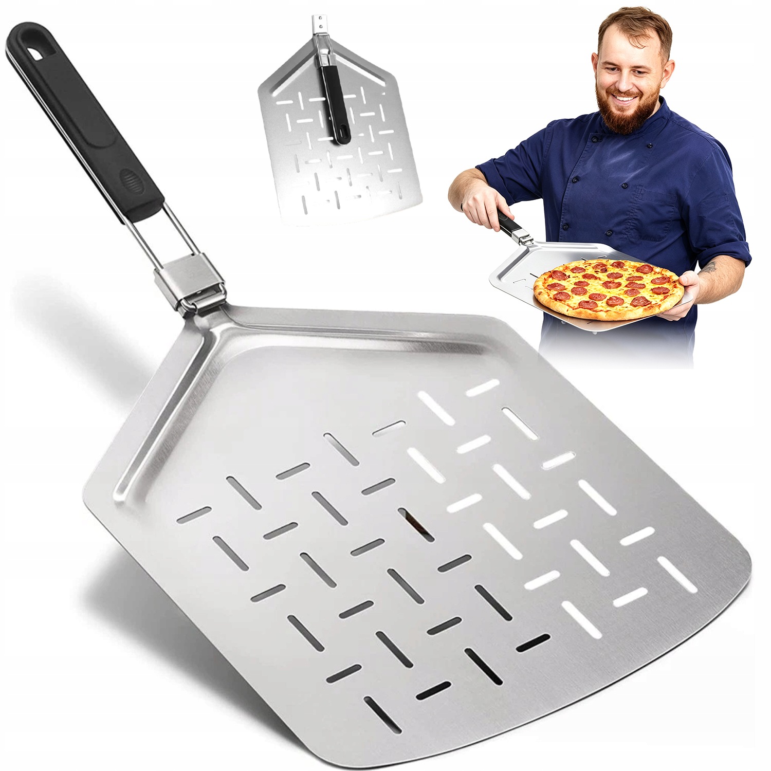 Špachtle Na Pizzu Ocelová Zásuvka Lopata Podnos Velký