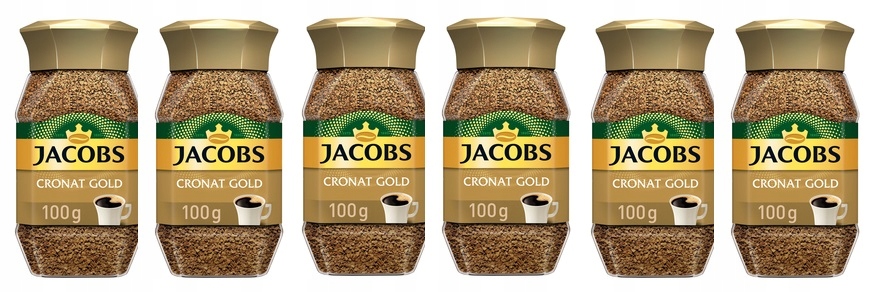 6x 100g Jacobs Cronat Gold kawa rozpuszczal Karton