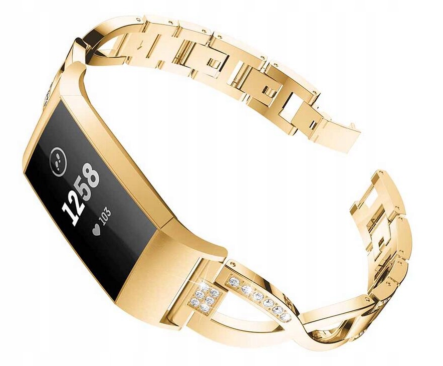 

Bransoletka Damska / FitBit Charge 3 / 4 - Złota