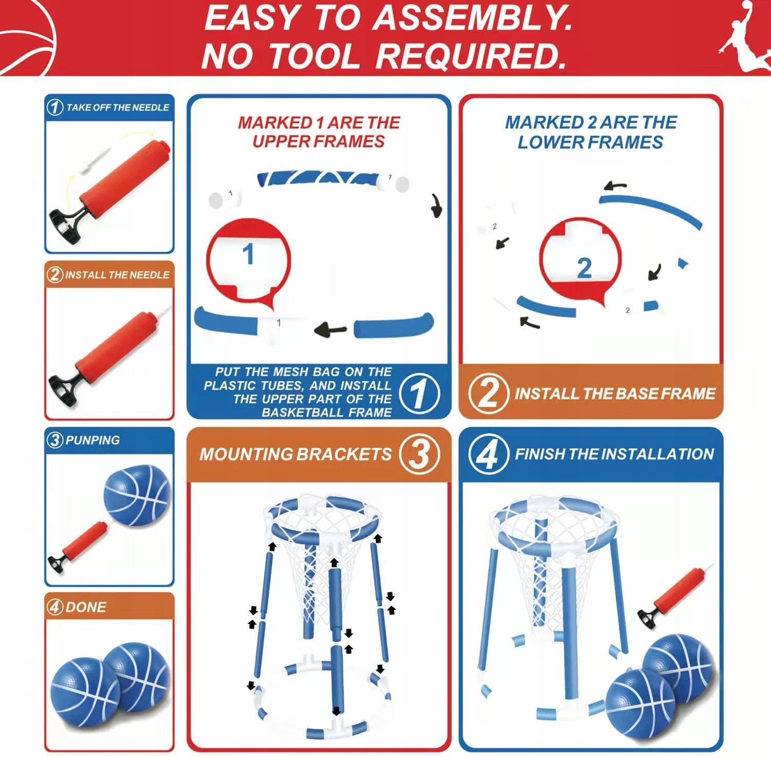 Obręcz do koszykówki na basen,3 lata + Model HC20220617094