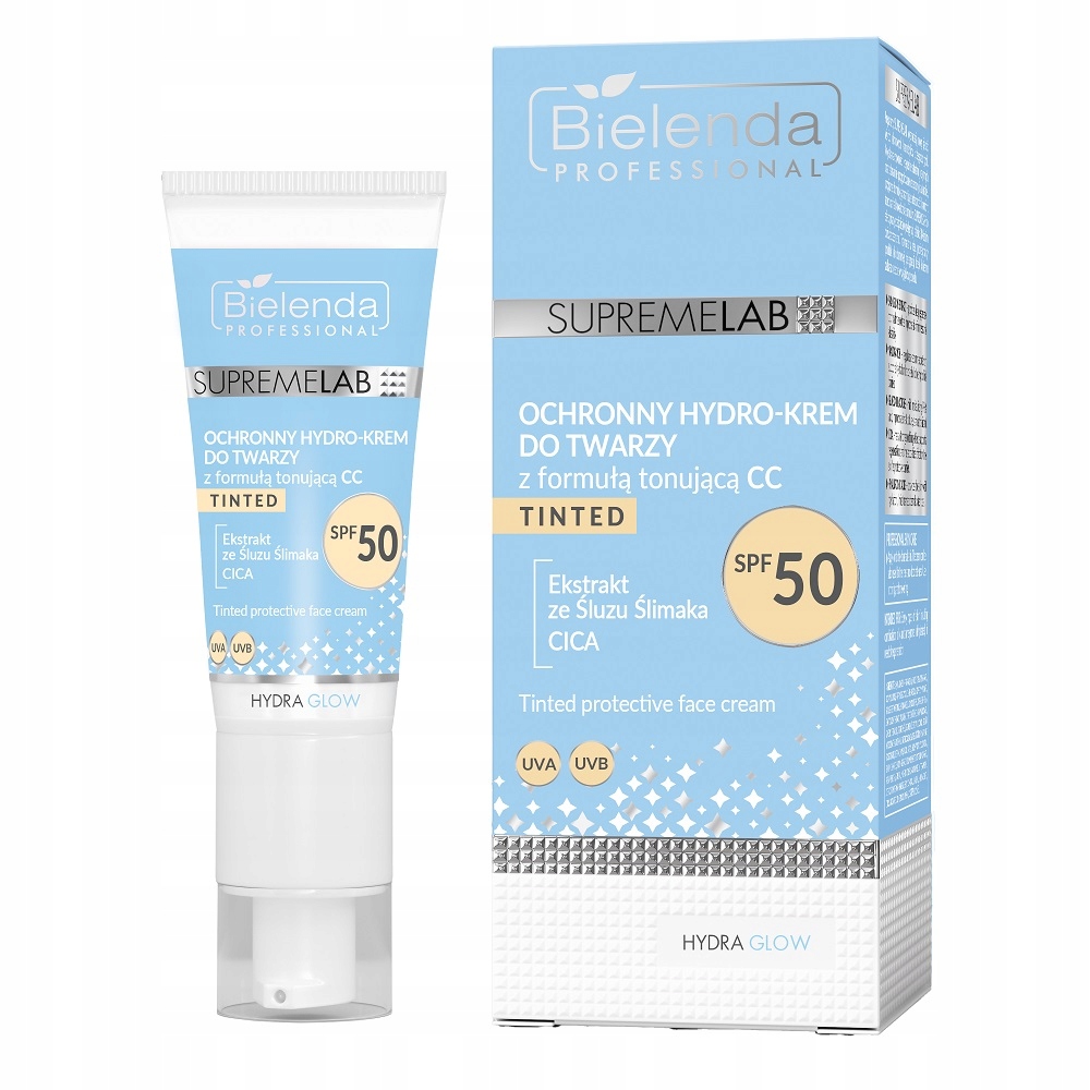 Bielenda Ochranný Hydro-krém Na Obličej S Tónovací Formulí CC SPF50 40 ml