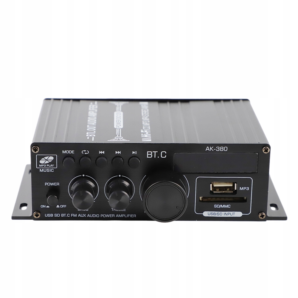 WZMACNIACZ STEREO BLUETOOTH SAMOCHÓD AK380 PILOT Model GONGFANGJI2.0