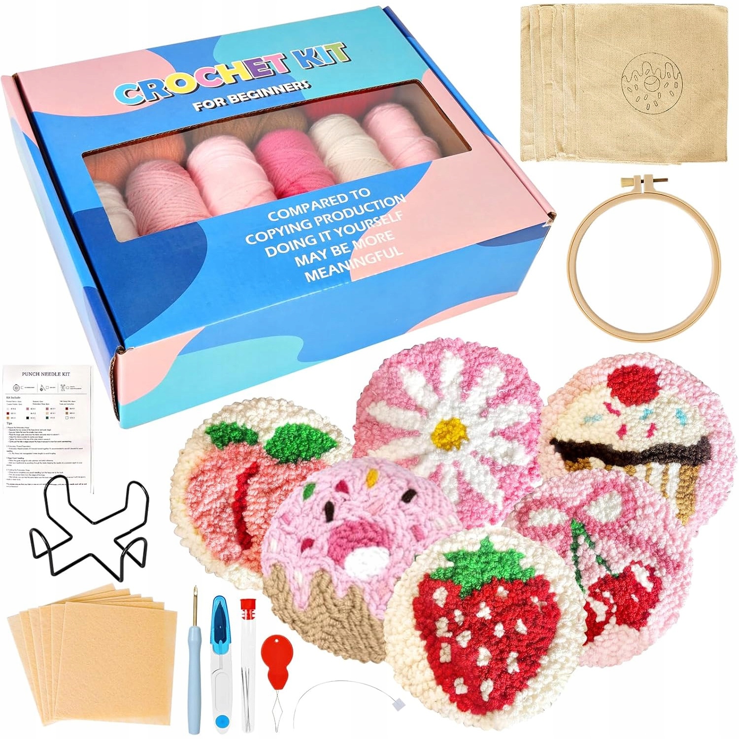 Sada Na Vyšívání Jehla Typu Diy Pro Punch Needle Sada Pro Smyčkové Vyšívání