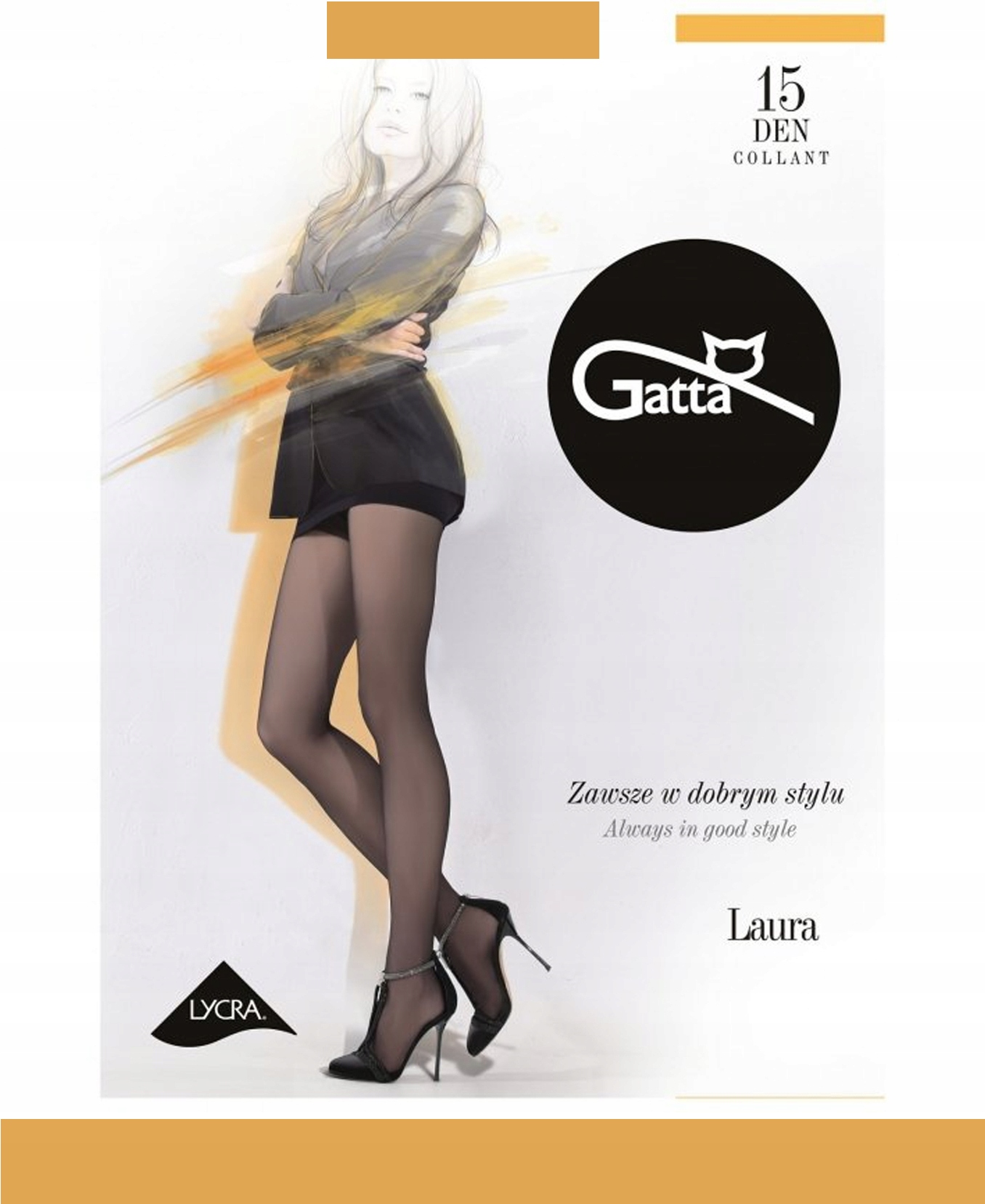 

Gatta Laura Rajstopy damskie Ly wz.00/2-S/Golden