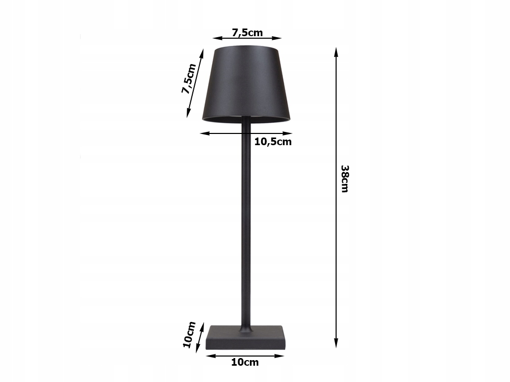 LAMPKA NOCNA STOŁOWA DOTYKOWA LAMPA 3 STOPNIOWA WYSOKA BEZPRZEWODOWA USB Kod producenta 12314_CZ
